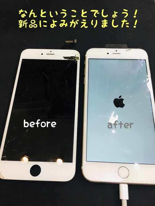 iPhone6SP 液晶画面の交換修理